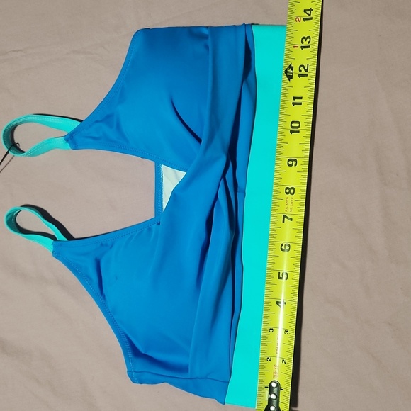 NWT BMJL women's Size M.Vibrant Blue High-Waisted Bikini Set with Wrap-Style Top - Picture 10 of 15